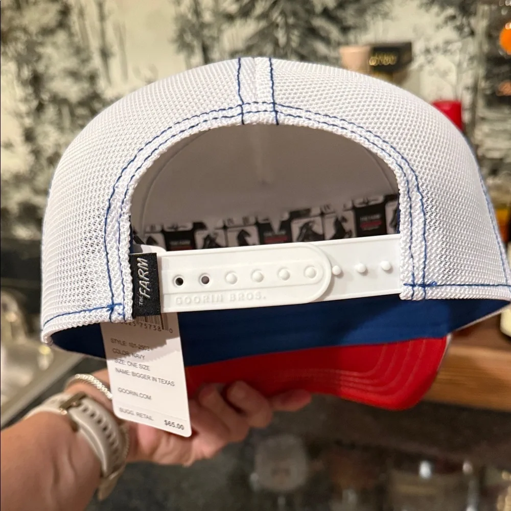 Goorin Bros Red and Blue Trucker Hat - Picture 4 of 4